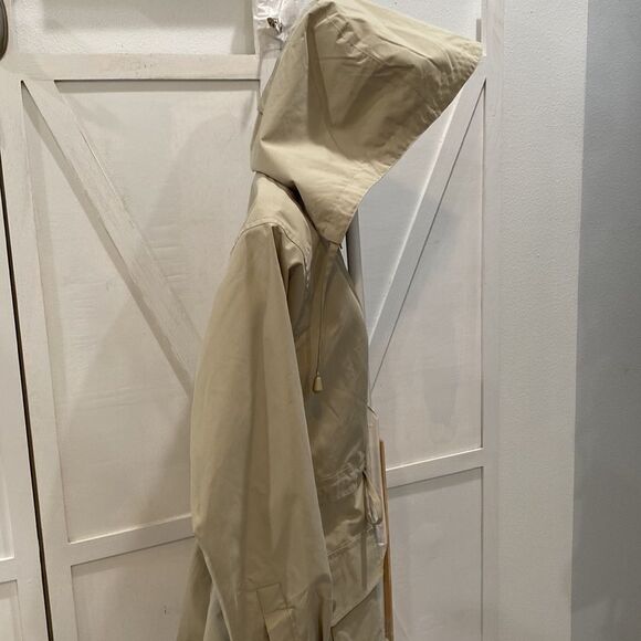 Travelsmith Women's All Weather Hooded Trench Coat In Tan Size XS - Picture 8 of 11